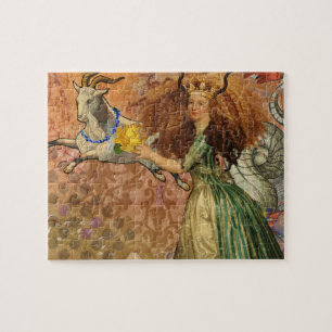 Renaissance Dame Capricorn Fantasie Vintage Zodiak Legpuzzel