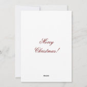 Renaissance Dame in het Rood spelen Lute Feestdagenkaart (Achterkant)