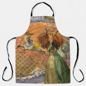 Renaissance Dame Steenbok Fantasie Vintage Dierenr Schort (Voorkant)