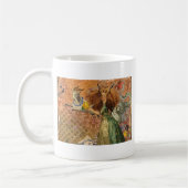 Renaissance Dame Steenbok Fantasie Vintage Zodiac Koffiemok (Links)