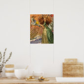 Renaissance Dame Steenbok Fantasie Vintage Zodiac Poster (Keuken)