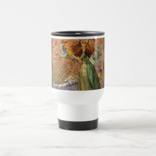 Renaissance Dame Steenbok Fantasie Vintage Zodiac Reisbeker