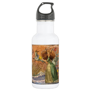 Renaissance Dame Steenbok Fantasie Vintage Zodiac Waterfles