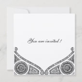 RENAISSANCE DECOR Zwart en Wit Kaart (Voorkant)