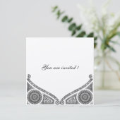 RENAISSANCE DECOR Zwart en Wit Kaart (Staand voorkant)