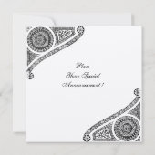 RENAISSANCE DECOR Zwart-wit Kaart (Achterkant)