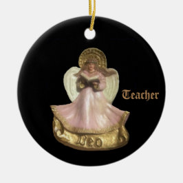 RENAISSANCE DEO ANGEL VOOR DE LEERLER KERAMISCH ORNAMENT