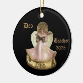 RENAISSANCE DEO ANGEL VOOR LERAAR 2025 KERAMISCH ORNAMENT (Links)