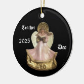 RENAISSANCE DEO ANGEL VOOR LERAAR 2025 KERAMISCH ORNAMENT (Links)