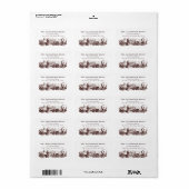 Renaissance Dierengravure Olifanten, Rhino Etiket (Full Sheet)