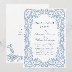 Renaissance Dusty Blue ENGAGEMENT PARTY Kaart
