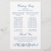 Renaissance  Dusty Wedding Ceremony Programma (Achterkant)