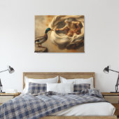 Renaissance Eend Parodie Kunst – Grappige Eend Rei Canvas Afdruk (Insitu (Slaapkamer))