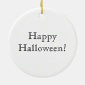 Renaissance Embleem Vleermuis en Kaars Keramisch Ornament (Achterkant)