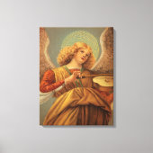 Renaissance engel die viool speelt Melozzo da Forl Canvas Afdruk (Voorkant)