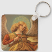 Renaissance engel die viool speelt Melozzo da Forl Sleutelhanger (Achterkant)