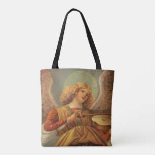 Renaissance engel die viool speelt Melozzo da Forl Tote Bag