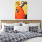 Renaissance engel door Meester van de Bambino Visp Canvas Afdruk (Insitu (Slaapkamer))
