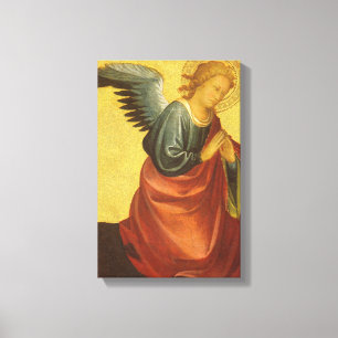 Renaissance engel door Meester van het Bambino Vis Canvas Afdruk
