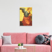 Renaissance engel door Meester van het Bambino Vis Canvas Afdruk (Insitu (Woonkamer))