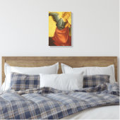 Renaissance engel door Meester van het Bambino Vis Canvas Afdruk (Insitu (Slaapkamer))