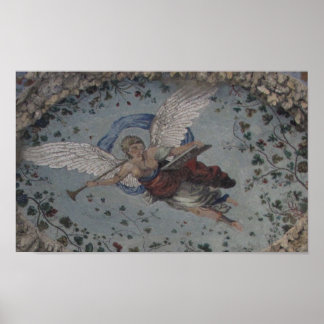 Renaissance engel met trompet POSTER