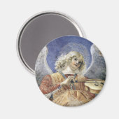 Renaissance Engel Ronde Magneet Melozzo da Forlì (Voorkant / Achterkant)