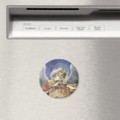 Renaissance Engel Ronde Magneet Melozzo da Forlì (Insitu (Vaatwasser))