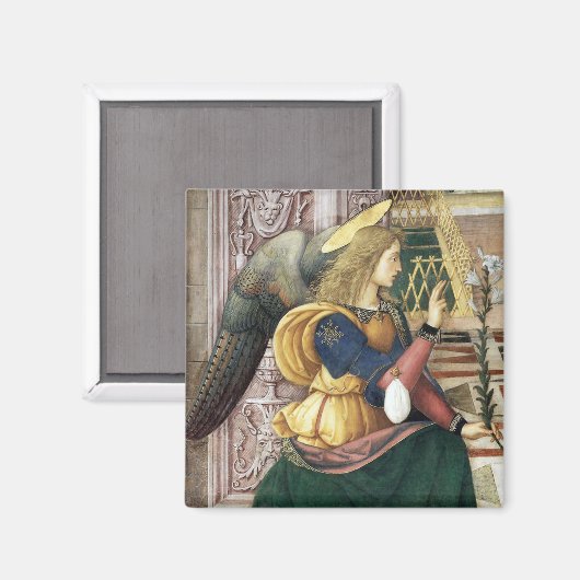 Renaissance Engel Vierkante Magneet Pinturicchio (Voorkant / Achterkant)