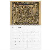 Renaissance Era Medieval Gothic 1492 Kalender (Feb 2027)