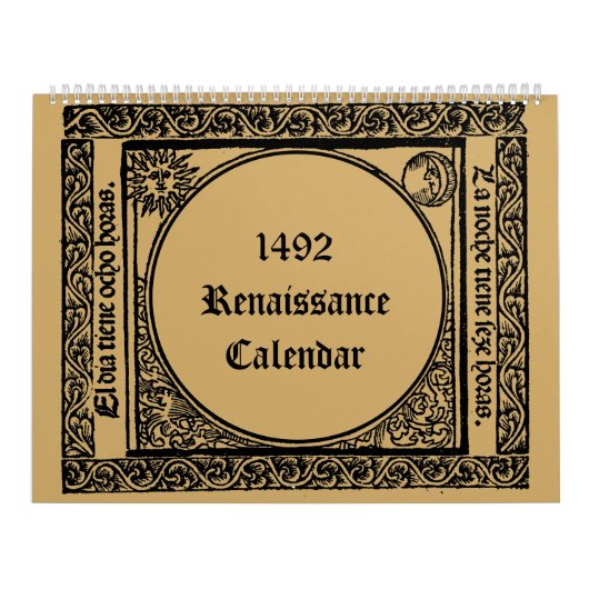 Renaissance Era Medieval Gothic 1492 Kalender (Hoes)