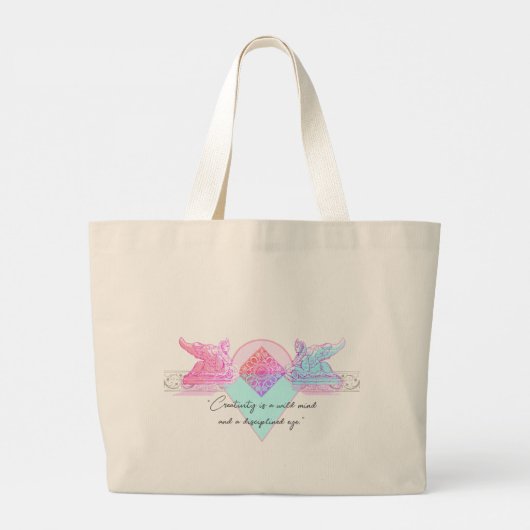 Renaissance extravagante heldere artistieke tas (Achterkant)