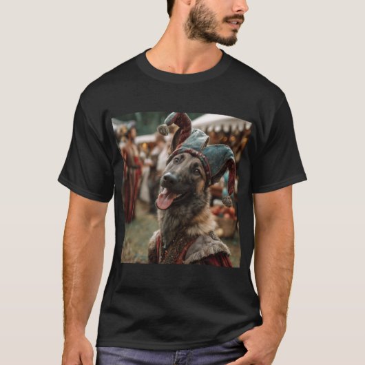 Renaissance Faire Dogs: Belgian Malinois T-shirt (Voorkant)