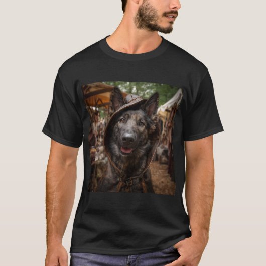Renaissance Faire Dogs: Dutch Shepherd T-shirt (Voorkant)