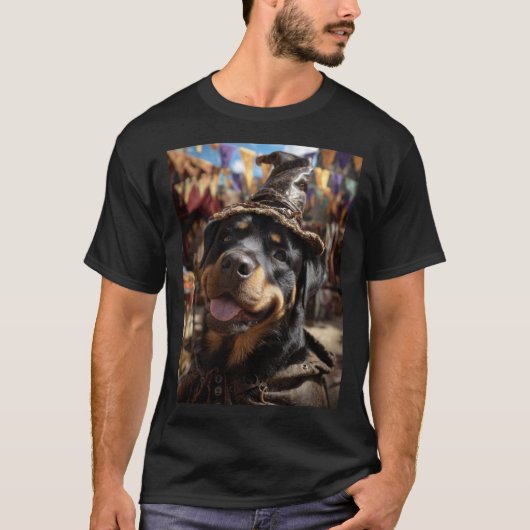 Renaissance Faire Dogs: Rottweiler 2 T-shirt (Voorkant)