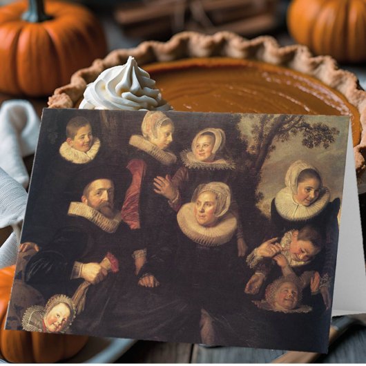 Renaissance familie reünie herfst portret schilder kaart