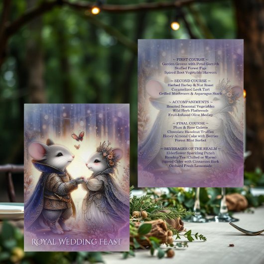 Renaissance Fantasie Sprookjeshuwelijk Menu