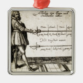 Renaissance Fencing Metalen Ornament (Voorkant)