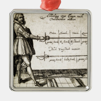 Renaissance Fencing Metalen Ornament