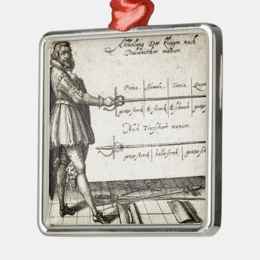 Renaissance Fencing Metalen Ornament (Links)