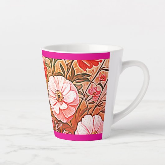 Renaissance Floral Mug Latte Mok (Rechts)