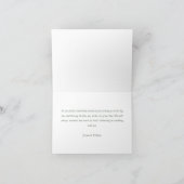 Renaissance Floral Sage Green Wedding Bedankkaart (Binnen)