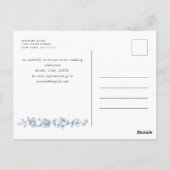 Renaissance  Floral Wedding Save the Date Briefkaart (Achterkant)