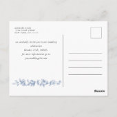 Renaissance Floral Wedding Save the Date Briefkaart (Achterkant)