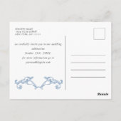 Renaissance  Floral Wedding Save the Date Briefkaart (Achterkant)