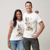 Renaissance florale – visage & papillon t-shirt (Unisex)