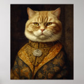 Renaissance Fluffy Cat Poster (Voorkant)