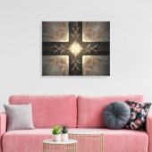 Renaissance Fractal Ingepakt Canvas Afdruk (Insitu (Woonkamer))