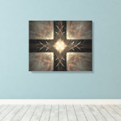 Renaissance Fractal Ingepakt Canvas Afdruk (Insitu (Houten vloer))