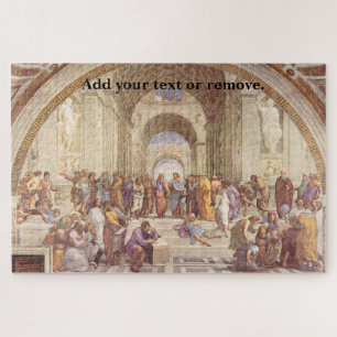 Renaissance fresco "School of Athens" door Raphael Legpuzzel